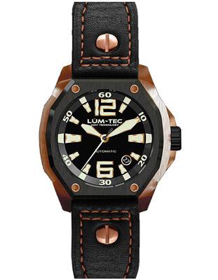 Lum-Tec Mens V-Series Automatic - Black Dial - Titanium Carbide PVD - Two-Tone - V6_fd7c618d-9671-49a5-a087-993852f12d68