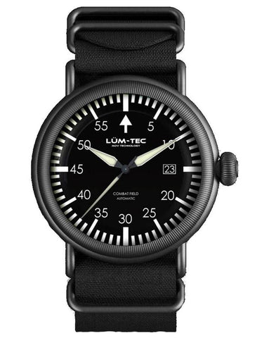 Lum-Tec Combat Field X3 Mens Automatic Watch - Gun Metal Tone - Nylon - 200M - X3_eb65aecd-0696-48bf-9d4a-62de8e11b9df