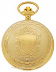 Charles-Hubert 14k Gold-Plated Brass Pocket Watch - Roman Numerals - 48mm - XWA1033A_3b634638-f0f8-4858-8603-b0ec937fb2df