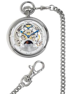 Charles-Hubert Dual Time Automatic Pocket Watch - Skeleton Dial - Sun & Moon - XWA3329_31f411cf-2cd0-4797-852a-029060c565f5