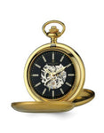 Charles Hubert IP Plated Double Cover Tritium Mechanical Pocket Watch - XWA5562_c1c09563-5726-40de-ab02-c617919d92ea