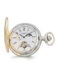 Charles Hubert Two-Tone IP Plated Pocket Watch - Off White Dial - Mechanical - XWA581B_17e984dc-1566-47be-b678-cd8a21bbc745