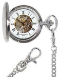 Charles-Hubert Mechanical Skeleton Pocket Watch - Stainless - See-Through Cover - XWA834_f9d496c2-4b78-40d8-9121-dfb16efcd3ab