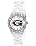 University of Georgia Womens Frost Watch - Crystal Bezel - Silicone Strap - XWL1041_1c2e88db-1d2b-45cd-b0d1-90cd551f5349