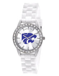 Kansas State University Womens Frost Watch - Crystal Bezel - Silicone Strap - XWL1047