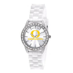 University of Oregon Womens Frost Watch - Crystal Bezel - Silicon Strap - XWL1061_6ca9c03d-58c8-4614-834d-cd5d1f74dc1c