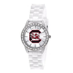 University of South Carolina Womens Frost Watch - Crystal Bezel - Silicon Strap - XWL1065_140acd91-6b34-44b0-b9cb-bb631d5630df