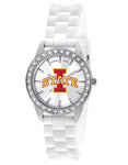 Iowa State University Womens Frost Watch - Crystal Bezel - Silicone Strap - XWL1079_631e3cf2-af33-4ba7-a101-f5445d17dec6