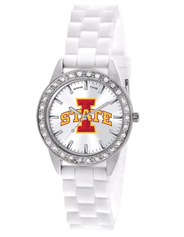 Iowa State University Womens Frost Watch - Crystal Bezel - Silicone Strap - XWL1079_631e3cf2-af33-4ba7-a101-f5445d17dec6