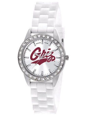 University of Montana Womens Frost Watch - Crystal Bezel - Silicone Strap - XWL1088