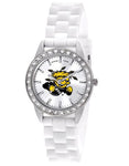 Wichita State University Womens Frost Watch - Crystal Bezel - Silicone Strap - XWL1092