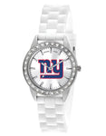 NFL Womens New York Giants Frost Watch - Crystal Bezel - Silicone Strap - XWL1114_d3971dfb-ef3a-4919-ad72-a56ae89d9ac9