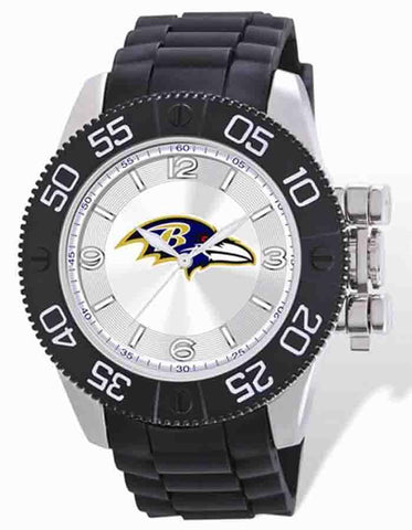 NFL Mens Baltimore Ravens Beast Watch - Molded Strap - Luminous Hands - XWM1999