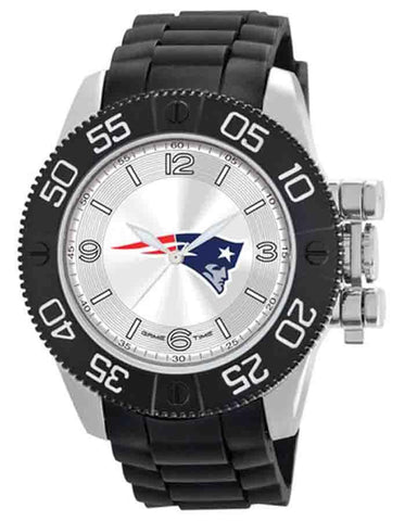 NFL Mens New England Patriots Beast Watch - Molded Strap- Luminous Hands - XWM2015