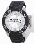 NFL Mens Seattle Seahawks Beast Watch - Molded Strap - Luminous Hands - XWM2024