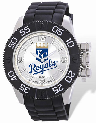 MLB Mens Kansas City Royals Beast Watch - Color Logo Dial - Rubber Strap - XWM2102