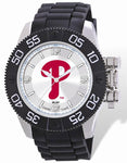 MLB Mens Philadelphia Phillies Beast Watch - Color Logo Dial - Rubber Strap - XWM2111