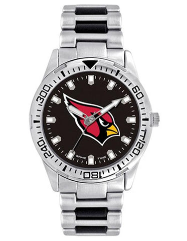 NFL Mens Arizona Cardinals Heavy Hitter Watch - Bracelet Strap - Color Logo - XWM2527_3dc63766-9456-4f04-8011-1d960dec3ef6