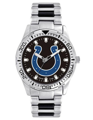 NFL Mens Indianapolis Colts Heavy Hitter Watch - Bracelet Strap - Color Logo - XWM2553