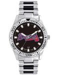 MLB Mens Atlanta Braves Heavy Hitter Watch - Bracelet Strap - Color Logo - XWM2593