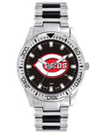 MLB Mens Cincinnati Reds Heavy Hitter Watch - Bracelet Strap - Color Logo - XWM2603