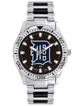 MLB Mens Detroit Tigers Heavy Hitter Watch - Bracelet Strap - Color Logo - XWM2609