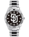 MLB Mens San Diego Padres Heavy Hitter Watch - Bracelet Strap - Team Logo - XWM2635