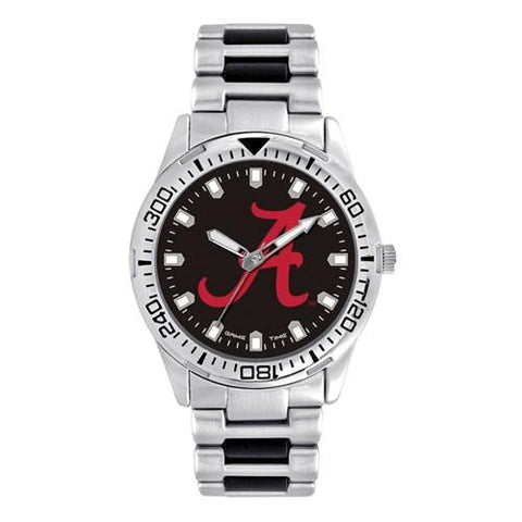 University of Alabama Logo Mens Heavy Hitter Watch - Bracelet - Color Logo - XWM2723