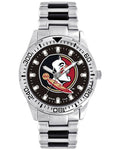 Florida State University Logo Mens Heavy Hitter Watch - Color Logo - Bracelet - XWM2743_b453e105-dc27-41bf-8070-5112fbac6ea0