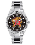 University of Maryland Logo Mens Heavy Hitter Watch - Black Dial - Bracelet - XWM2773