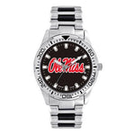 University of Mississippi Logo Mens Heavy Hitter Watch - Bracelet - Color Logo - XWM2783_5619023d-e5bb-4a07-a240-d84322b7de6b