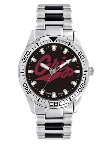 University of Montana Logo Mens Heavy Hitter Watch - Black Dial - Bracelet - XWM2789