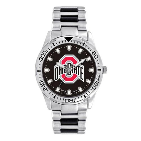 Ohio State University Logo Mens Heavy Hitter Watch - Bracelet - Color Logo - XWM2795_f5070fea-5dd5-4357-a2d6-7098f06d0146